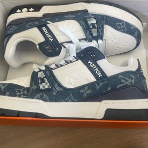 Louis Vuitton Men's Trainer 'Monogram Denim - Light Blue'